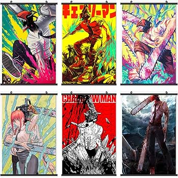 Amazon.co.jp: チェンソーマン タペストリー 掛け絵 掛け軸 Chainsaw